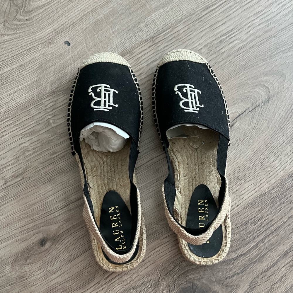 Lauren Ralph Lauren Women's Dafny Canvas Espadrilles - Black - Picture 4 of 6